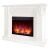 Elektromos kandalló Verona Mini White & Lorance Color, Art Flame, 960x1130x300 mm, 1500W, 3 lángszín, 2 fűtési fokozat, 5 lángintenzitási fokozat 145735610