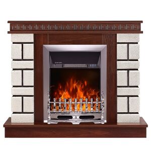 Elektromos-Kandalló Nazarii Mini & Galileo Silver, Art Flame, 874x1080x245 mm, 2000 W, Thermosztát, 5-Stufen-Ohrhörer, Timer 145735614 - Камина и печка