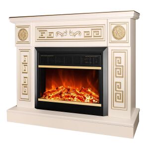 Latifa & Mars Elektromos Kandaló, Art Flame, 870x1100x300 mm, 1500W, 2 Ebenen Eiche, 5 lángarászősi szint, Időzítő 145735714 - Камина и печка