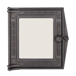 Kályhaajtó K 201, 290*297 mm, Öntöttvas, Ellenállás 700-950℃, Forgó útás 145735722 - Аксесоари за камини и печки