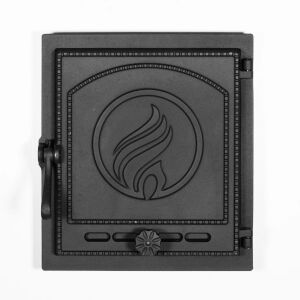 Kályhaajtó K 414, 400*370 mm, Öntöttvas, Ellenállás 700-950℃, Forgó nyílás 145735737 - Tűztérajtó