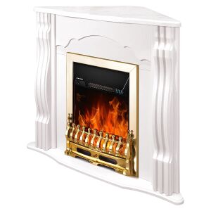 Klassische Elektronik kandalló Colt White & Galileo Gold, Art Flame, 883x950x475 mm, 2000 W, termosztát, 5 Intensitätsstufen, Zeit 145735891 - Камина и печка