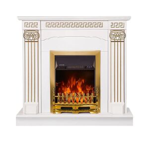 Elektrický krb Calisto & Galileo Gold, Art Flame, 1020x1100x300 mm, 2000 W, termosztát, 5 stupňov intenzity, časovač 145735879 - Elektrické krby, Pohlcovače vlhkosti, Ohrievače, Elektrické vykurovacie panely a Krby na drevo