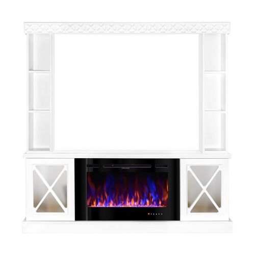 Sorento Plus & Adeli elektromos kandalló, 1835x1820x300 mm, 1500 W, 3 lángszín, 5 lángintenzitási fokozat, Rönkök és kristályok 145735916