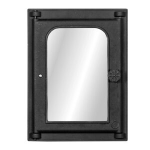 Kályhaajtó K 303, 312*410 mm, Öntöttvas, Ellenállás 700-950℃, Forgó nyílás 145735991 - Tűztérajtó