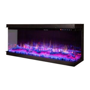 Vstavaný 3D elektrický krb Haiti 65, Art Flame, 533x1651x332 mm, 1500 W, viac ako 100 farebných kombinácií, termosztát, rönkök és krystalok 145736041 - Elektrische Kamine, Luftentfeuchter, Heizstrahler, Elektrische Heizkörper und Holzkamine