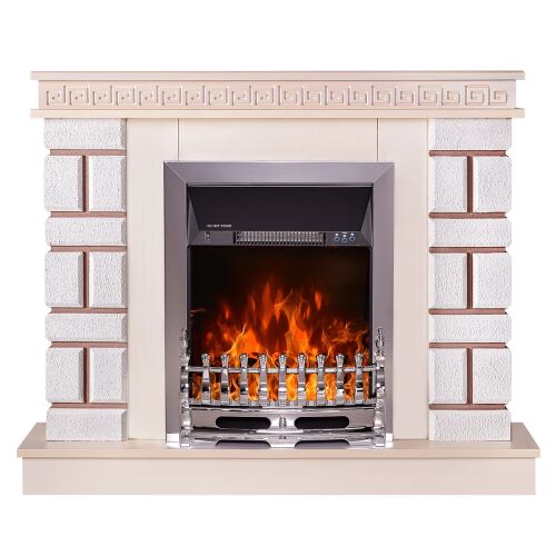 Elektromos kandalló Nazarii Mini Jasmine & Galileo Silver, Art Flame, 874x1080x245 mm, 2000W, termosztát, 5 fokozatú lángintenzitás, időzítő 145736102