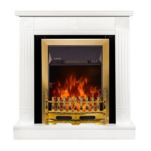 Elektrický krb Donald & Galileo Gold, Art Flame, 865x820x250 mm, 2000 W, termosztát, 5 stupňov ohrevu, úspora času 145736113 - Elektrické krby, Pohlcovače vlhkosti, Ohrievače, Elektrické vykurovacie panely a Krby na drevo