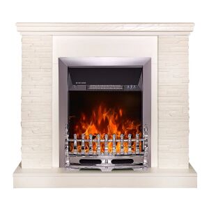 Elektromos-Kandalló-Szkilá-Elefántcsont és Galileo Silver, Art Flame, 903x980x300 mm, 2000 W, Termosztát, 5 gátú lángintenzítás, timezító 145736174 - Камина и печка