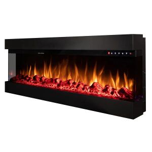 3D falra sezrelheto elektronik kandalló Dalas 100, Art Flame, 493x2540x200 mm, 1500W, 30 szénkombináció, Termosztát, Rönkök és krystalok 145736284 - Elektrické krby, Pohlcovače vlhkosti, Ohrievače, Elektrické vykurovacie panely a Krby na drevo