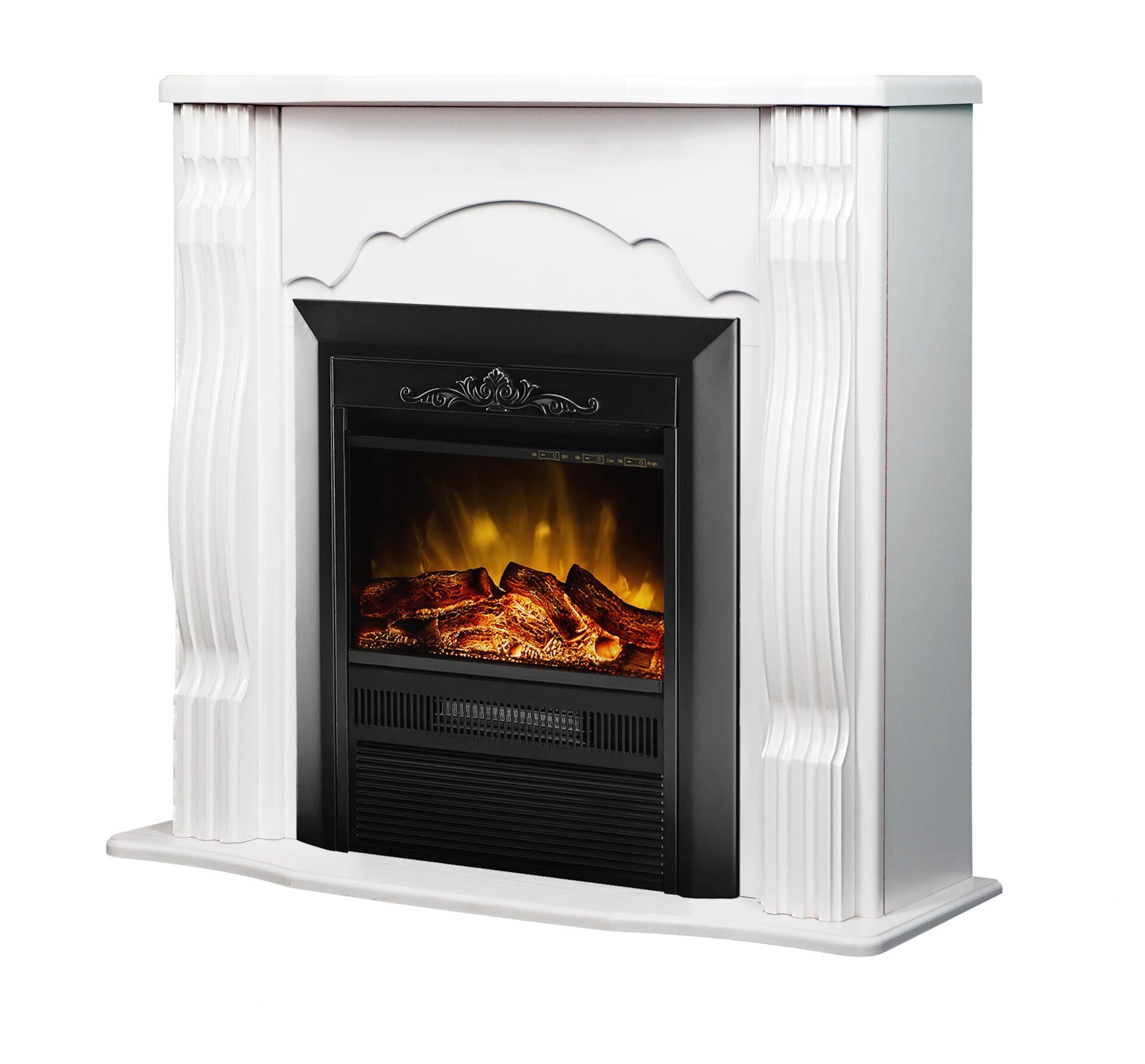 Elektrischer Kamin White & Cristina Classic, Art Flame, 883x950x300 mm, 2000 W, 2 Eichenstufen, 5 Eichenstufen, Timer