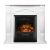 Elektrischer Kamin White & Cristina Classic, Art Flame, 883x950x300 mm, 2000 W, 2 Eichenstufen, 5 Eichenstufen, Timer 145736475