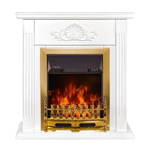 Elektrický krb Sorina & Galileo Gold, Art Flame, 900x900x270 mm, 2000 W, termosztát, 5 stupňov intenzity, časovač 145736496 - Elektrické krby, Pohlcovače vlhkosti, Ohrievače, Elektrické vykurovacie panely a Krby na drevo