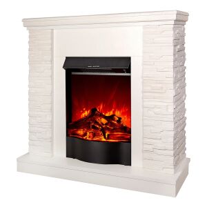 Semineu Electric Rock Ivory & Corsica 145736526 - Șeminee electrice, Dezumidificatoare, Radiatoare electrice, Panouri radiante și Șeminee pe lemne