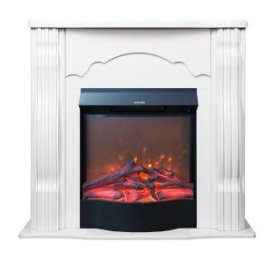 Klasszikus elektromos kandalló, fehér és korzika, Art Flame, 883x950x300 mm, 1500 W, 2 fűtési fokozat, 5 fokozatú lángintenzitás, bekapcsológomb