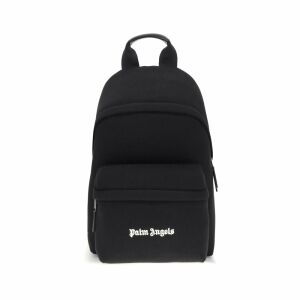 Palm Angels Black Polyester Backpack