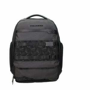 Piquadro Gray Fabric Backpack