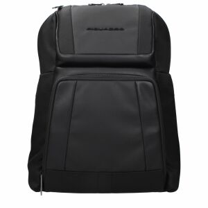 Piquadro Black Nylon Backpack