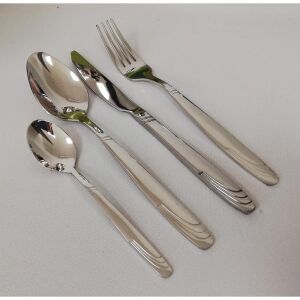 Zephause 24 részes evőeszközkészlet, fényes 18/10