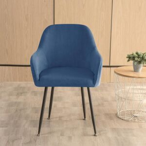 Nagy Kagylószék Huzat (bársonyos, tengerészkék)