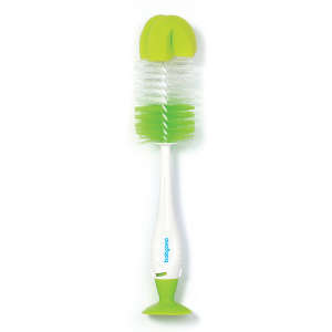BabyOno bottle brush with suction cup, green - Babies & Toddler
