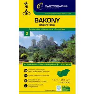 Bakony - északi rész turistatérkép 1:40.000 45501254 