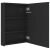 fényes fekete LED-es tükrös fürdőszobaszekrény 50 x 13 x 70 cm 145758813
