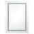 fényes fekete LED-es tükrös fürdőszobaszekrény 50 x 13 x 70 cm 145758813