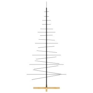 fekete fém karácsonyfa alap dekorációhoz 180 cm 145767240 - Szezonális dekoráció