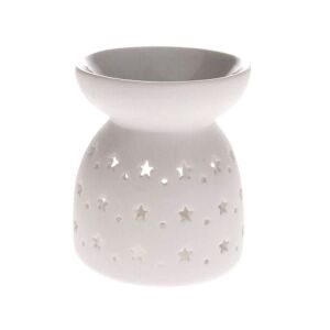 Porcelán párologtató csillagokkal - 9x7,7 cm - fehér 145768656 - Mécsestartó