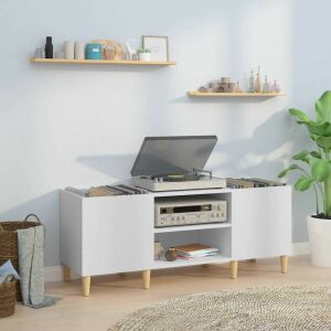 fehér, rétegelt lemezszekrény 121 x 38 x 48 cm, fa textúra