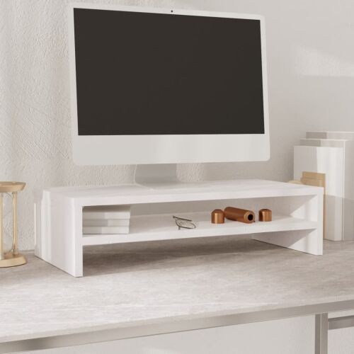 fehér tömör fenyőfa monitorállvány 50 x 24 x 13 cm 145806228