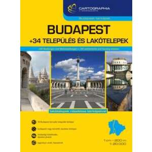 Budapest +34 Település és lakótelep atlasz 1:20 000, 1:10 000 45501881 