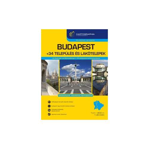 Budapest +34 Település és lakótelep atlasz 1:20 000, 1:10 000 45501881
