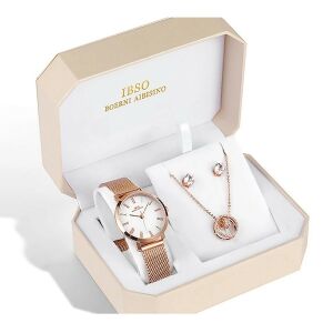 Ajándék Szett 3 részes Óra Nyaklánc és fülbevaló Arany 145812191 - Ajándék kütyü