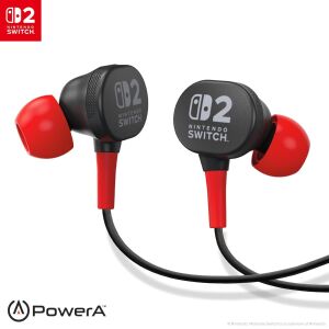 PowerA Earbuds Wired, Nintendo Switch 2, Official, 8 mm, Jack 3,5 mm, Vezetékes headset 145814317 - PowerA