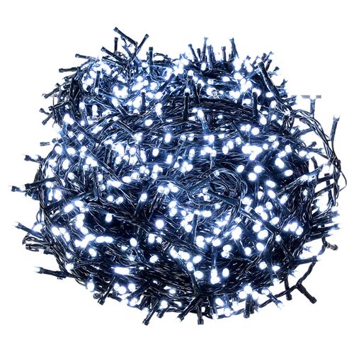 7,4 m-es 576 LED-es sűrű BOA fényfüzér, hálózati adapteres, hideg fehér, 8 világítási mód, időzíthető, IP44 145815334