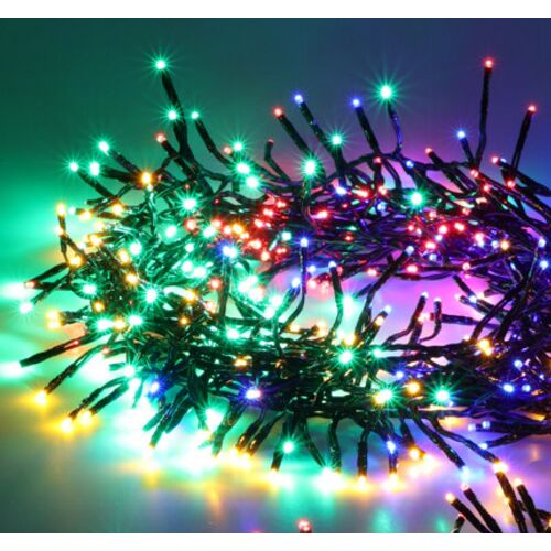 12,4 m guste BOA svjetlosne žice s 960 LED dioda, s adapterom za napajanje, šareni RGB, timer 6/18 sati, 8 vrsta svjetlosnih efekata, IP44