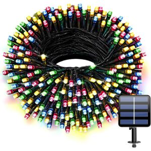 7,8 m 240 LED svjetlosnih nizova u obliku ledenice, hibridni punjivi-solarni, šareni RGB, 13 načina osvjetljenja, timer, daljinski upravljač 145815404 - ProGarden Lampica