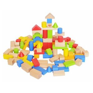 Jucărie de construcție din lemn colorată, cu 50 de piese, pentru copii de la 18 luni 145815443 - Jocuri creative și de construcție