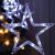 85 LED baterijska svjetlosna zavjesa Star Icicle za vanjsku i unutarnju upotrebu, hladno bijela, širine 120 x 33 cm, 8 načina osvjetljenja, IP44 145815603