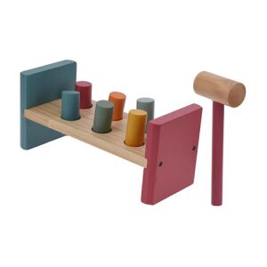 Jucărie din lemn captivantă, formată din 9 piese, care stimulează coordonarea ciocan-ochi-mână, pentru copii cu vârsta de la 18 luni în sus 145815556 - Jocuri de dezvoltare pentru copii mici