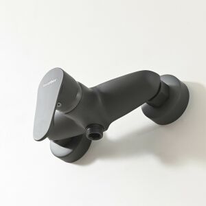 Leziter Colly Gun Grey Duscharmatur - Angesicht - Leziter