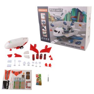 Tűzoltó szállító repülőgép, 4 tűzoltóautóval, kiegészítőkkel, fény- és hanghatásokkal 145815753 - Leziter