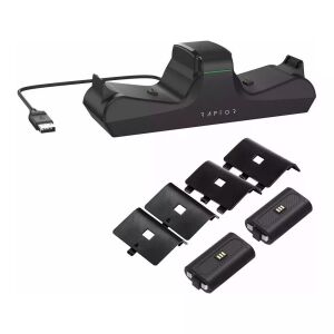 Stand dual incarcare controller XBOX One S/X ; XBOX Series S/X + Acumulatori 700mAh 145818444 - Stacja ładowania kontrolera