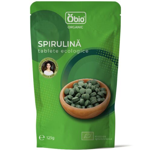 Obio Organic Spirulina tabletták, 125g, öko-barát étrendkiegészítő - Egészségügyi eszköz
