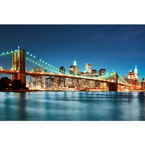 Hudson folyó híd vászonkép, New York városkép falikép - Dekoráció