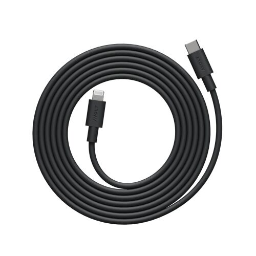Cablu de date si incarcare rapida, USB-C/Lightning Apple, AVOLT, 2 metri, negru 145822616
