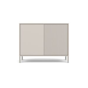 Komoda KAMARO 2D SLIM/GŁADKI KASZMIR Lamele Front Ryflowany + Klasyczny 145822830 - Komoda