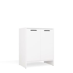 Badezimmerschrank NINA 2DUM WEISS 2 Türen Einlegeböden Waschtischunterschrank 145822893 - Badezimmerschrank
